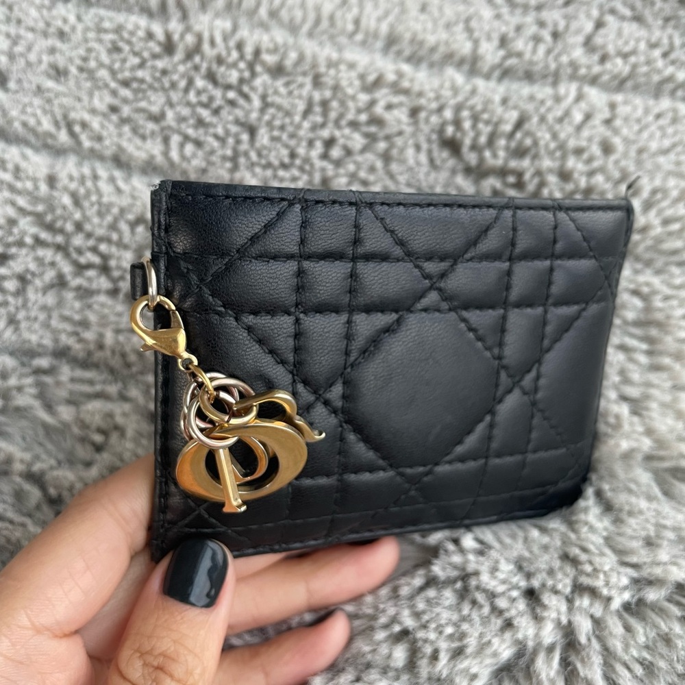 LADY DIOR FIVE-SLOT CARD HOLDER